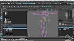 آموزش Rigging در Maya  نصب ترقوه شانه در ریگ بندی