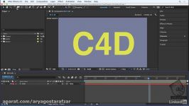 آموزش After Effects  ساخت آبجکت سه بعدی سینما فوردی