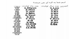 اسم شما به کره ای چی میشه؟توضیحاتو بخون