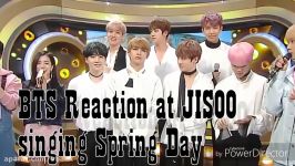 BTS reaction at JISOO singing Spring Day