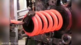 HYPNOTIC Video Red Hot Steel Inside Extreme Forging Factory Very Large Spring