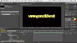 ۲۹ تغییر متن به صورت اشک در Adobe After Effect