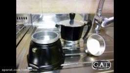 Prepare an Espresso coffee with a GAT coffee maker