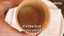 A pany created a coffee cup you can eat as a solutio