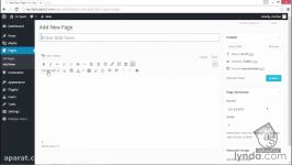 آموزش Wordpress  ایجاد یک صفحه Page جدید در وردپرس