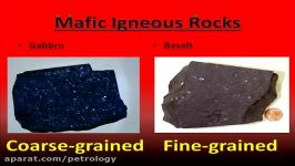 Felsic and Mafic Igneous Rock