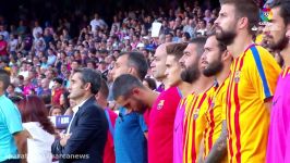 ادای احترام بارسلونا به قربانیان حادثه تروریسیتی 