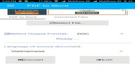 Convert PDF to Word 100 Working on Android