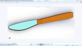 مدل سازی چاقوی دندانه اره ای درsolidworks