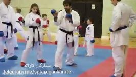 تمرین کاراته کاهای انگلیسی حضور رافائل آقایف