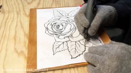 Dremel Wood Carving  Flower