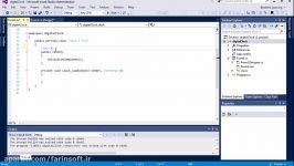 آموزش کدنویسی به زبان C# در نرم افزار Visual Studio