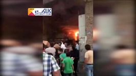 آتش سوزی گسترده در خاوران تهران