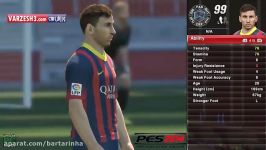 تغییر لیونل مسی در PES 2004 تا 2018