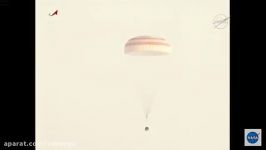 لحظه فرود پگی ویتسون، فضانورد رکوردشکن ناسا