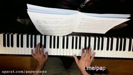 پیانو کاغذی آموزش پیانو Secret Garden