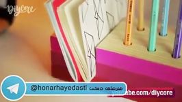 اموزش ساخت جامدادی رو میزی