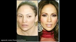 hollywood girls before and after garnish بازیگران هالییود قبل بعد آرایش