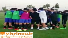 حلقه اتحادبازیکنان تیم ملی قبل بازی تیم ملی سوریه