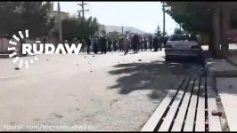 امروز درگیری شدید مردم بانه نیروی انتظامی سپاه