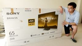 Sony BRAVIA ZD9 Z9D 4K HDR TV Unboxing