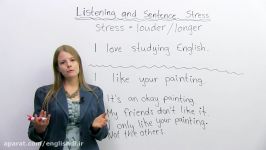 How SENTENCE STRESS changes meaning in English