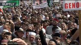 ‘Rohingya we’re with you’ Muslims take part in solidarity rally in Grozny