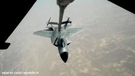 سوخت رسانی هوایی به جنگنده F22 Raptor توسط KC 10