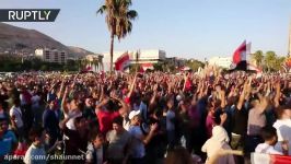 Syrian football fans cheer 2 2 match with Iran in World Cup qualifier