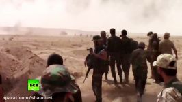 Syrian soldiers embrace after breaking 3 year ISIS siege of Deir ez Zor EXCLUSIVE VIDEO