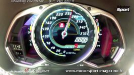 lamborghini Aventador 0 290 kmh LP 700 4 . full speed . standing kilometer gopro