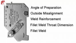 سنجه جوش Cambridge Bridge Cam TWI Weld Gauge