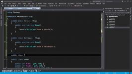 آموزش متوسط زبان C# کلاس ها ، اینترفیس ها OOP