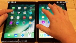 iPad Air Speed Test iOS 10.3.3 vs iOS 11 Beta 7 Public Beta 6 Build 15A5362a