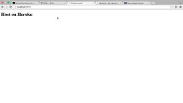 Hosting your app on Heroku