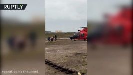 US Coast Guard rescue 20 people from sinking vessel as Hurricane Harvey hits Texas