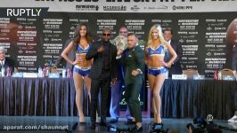 ‘Blood sweat tears’ McGregor and Mayweather face off ahead of much anticipated fight