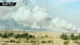 Fire causes multiple explosions at Azerbaijan ammunition depot