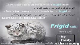 آموزش لغات انگلیسی کتاب 504 لغت شماره 16 Frigid