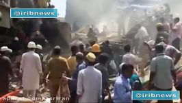 4 کشته در حادثه فرو ریختن ساختمان 5 طبقه در شهر بمبئی