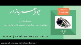 انگشتر زمرد یاقوت کبود سرخ زنانه  کد 20808