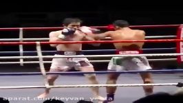 ضربه ساق بروی گردن موی تای  muay thai