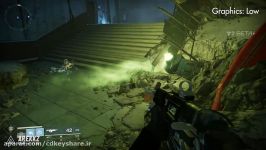 مقایسه 3 وضعیت گرافیک در نسخه pc بازی destiny2