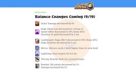 Clash Royale  Balance Update 919  #LogLove