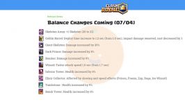 Clash Royale  Balance Update 74  Great Goblin Barrel