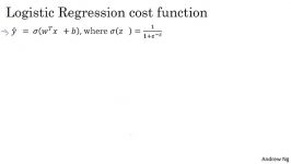 7 Logistic Regression Cost Function