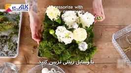 ساخت دکوری گل های پیازی خزه