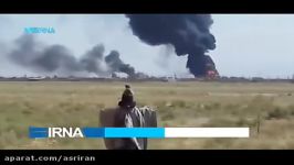 منفجرشدن تانکر سوخت در محور قوچان مشهد