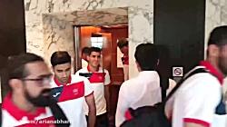 حرکت پرسپولیس هتل به ورزشگاه محمد بن زاعد برای دیدار الاهلی عربستان