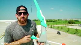 Nerf Bow Trick Shots  Dude Perfect